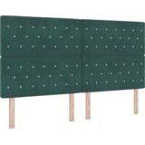  LED Uzglavlje Tamnozelena 90 cm Baršun | shoptok.hr