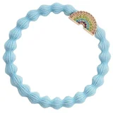 Gold Bling Rainbow Sky Blue elastika za lase