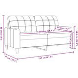 vidaXL 3-dijelni set sofa s ukrasnim jastucima smeđesivi od tkanine | shoptok.hr