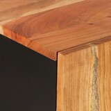  Komoda s 2 vrata 90 x 33 x 75 cm od masivnog drva bagrema | Eponuda.com