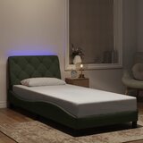  Okvir kreveta s LED-om bez madraca svjetlosivi 80x200 cm baršunasti | shoptok.hr