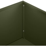  Vrtna saksija Maslinastozelena 50 x 50 x 49 cm Čelična vrata | shoptok.hr