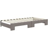  Dnevni krevet na razvlačenje smeđesivi 100 x 200 cm od tkanine | shoptok.hr