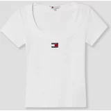 Tommy Jeans Kratka majica ženska, črna barva, DW0DW17396