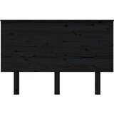  Uzglavlje za krevet crni 124 x 6 x 82,5 cm od masivne borovine | shoptok.hr