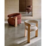 Kave Home Fotelj iz šenilje v barvi terakote Granite – | Shoptok.si