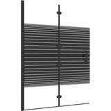 Furnova Zložljiva tuš kabina ESG 100x140 cm črna, (21917924) | Shoptok.si