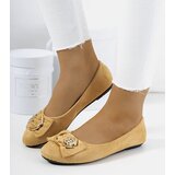 Gemre Beige ballerinas with a buckle Ribero | Shoptok.si
