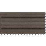 vidaXL Pločice za trijem 6 kom WPC 60 x 30 cm 1,08 m² tamnosmeđe | shoptok.hr