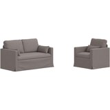 SOFA 2 pcs Sivo-smeđa Metal | shoptok.hr
