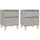  Nočna omarica 2 kosa betonsko siva 40x35x50 cm, (20716467) | Shoptok.si