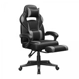 Songmics Gaming stol OBG073B03, črno siv | Shoptok.si