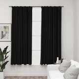  Zavjese za zamračivanje s kukama 2 kom antracit 140 x 175 cm | shoptok.hr