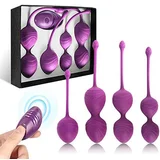 SuperLove Perfect Kegel Balls Training Medical Silicone Kit Purple