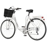 Venssini bicikl fashion grace 28" alu 21" v-brake 6 brzina 167-192cm (l/xl) beli 1282113 | Eponuda.com