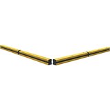 Boplan Talna pregrada, rumene / črne barve, VxŠxD 205 x 174 x 1000 mm | Shoptok.si