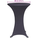  Rastezljivi stolnjak 4 kom 80 cm antracit | Eponuda.ba