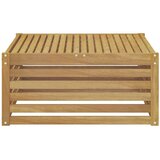 Vanjski stol Čvrsto drvo akacije Bijela 79 x 79 x 37 cm - Bijeli stol | shoptok.hr