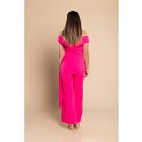 Fenzy Eleganten Komplet Asimetričnega Topa In Hlač, Fuksija | Shoptok.si