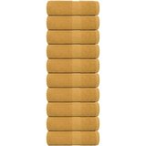 vidaXL Brisače 10 kos zlata 30x30 cm 360 g/m&sup2; 100% bombaž cene