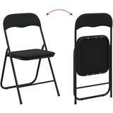  Zložljiva stolica 8 pcs Črna 48 x 44 x 78 cm Žamet, (5000296913) | Shoptok.si