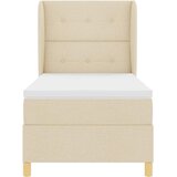 Krevet s opruga kutije s uzglavljem Krema 200 x 90 cm tkanina | Eponuda.ba