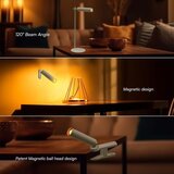  LED prigušiva magnetna stona lampa LED/3W/5V 4000K 1500 mAh bela | Eponuda.com