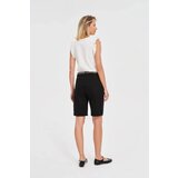 Marisse Cotton Shorts With A Belt, Black | Shoptok.si