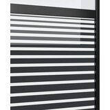 Staklena vrata Prugasti Crna 102,5 x 2 x 205 cm Aluminij | shoptok.hr
