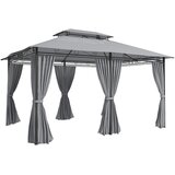 HOMESTAR Vrtni paviljon 300x400x280 cm temno siva, (5000227987) | Shoptok.si