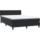 Box spring krevet s madracem crni 160x210 cm baršunasti | shoptok.hr
