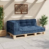  Jastučić za paletni kauč 3 pcs Indigo 120 x 80 x 38 cm Tkanina | Eponuda.com