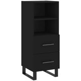 Maison Chic Komoda - Predalnik črna 34,5x34x90 cm inženirski les, (21716484) | Shoptok.si