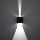 Nice Lamps Črna LED stenska svetilka Pinio – | Shoptok.si