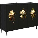  Kreveta BREMEN Crni hrast 102 x 33 x 76 cm Konstruirano drvo Slike