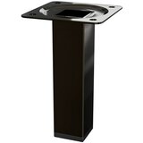WALTECO Postolje za namještaj (D x Š x V: 25 x 2,5 x 10 cm, Nosivost: 50 kg, Čelik, Crna, Sjaj) | shoptok.hr