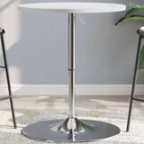  Barski stol bijeli 60 x 60 x 90 cm drvo i kromirani čelik | shoptok.hr