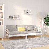  Dnevna postelja bela 90x190 cm trdna borovina, (20684275) | Shoptok.si
