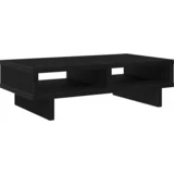 Stojalo za monitor črna hrast 50x27x15 cm inženirski les