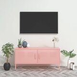 vidaXL TV ormarić ružičasti 105 x 35 x 50 cm čelični Cijene