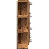  Ormar s ogledalom i LED-om Staro drvo 70x16,5x60 cm | Eponuda.com