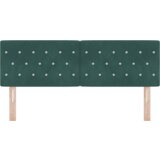 LED uzglavlje s kristalnim gumbima tamnozeleno 72 cm baršun | shoptok.hr