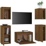 TV omarica 5 kosov medeno rjava trdna borovina, (20731213) | Shoptok.si