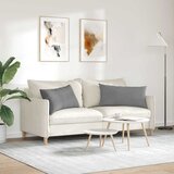  Jastučići za sofu 2 pcs Tamno siva 80 x 40 cm tkanina | Eponuda.ba