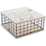  Ozdobná krabica DKD Home Decor Črna Naraven Kovina Les MDF Cene