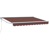  Električni zložljiv senčnik Rjava 3,5 x 2 m, (5000205544) | Shoptok.si