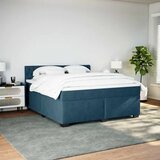  Krevet s oprugama i madracem plavi 180x200 cm baršunasti | shoptok.hr