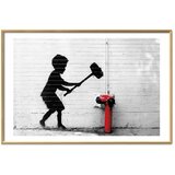  Plakat - Destroy the Fire Hydrant 30x21 Zlatni okvir s margom | shoptok.hr