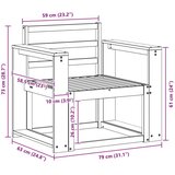  Set vanjskih sofa Čvrsto drvo akacije Prirodna | shoptok.hr