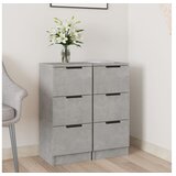  Komode 2 kosa betonsko sive 30x30x70 cm konstruiran les | Shoptok.si
